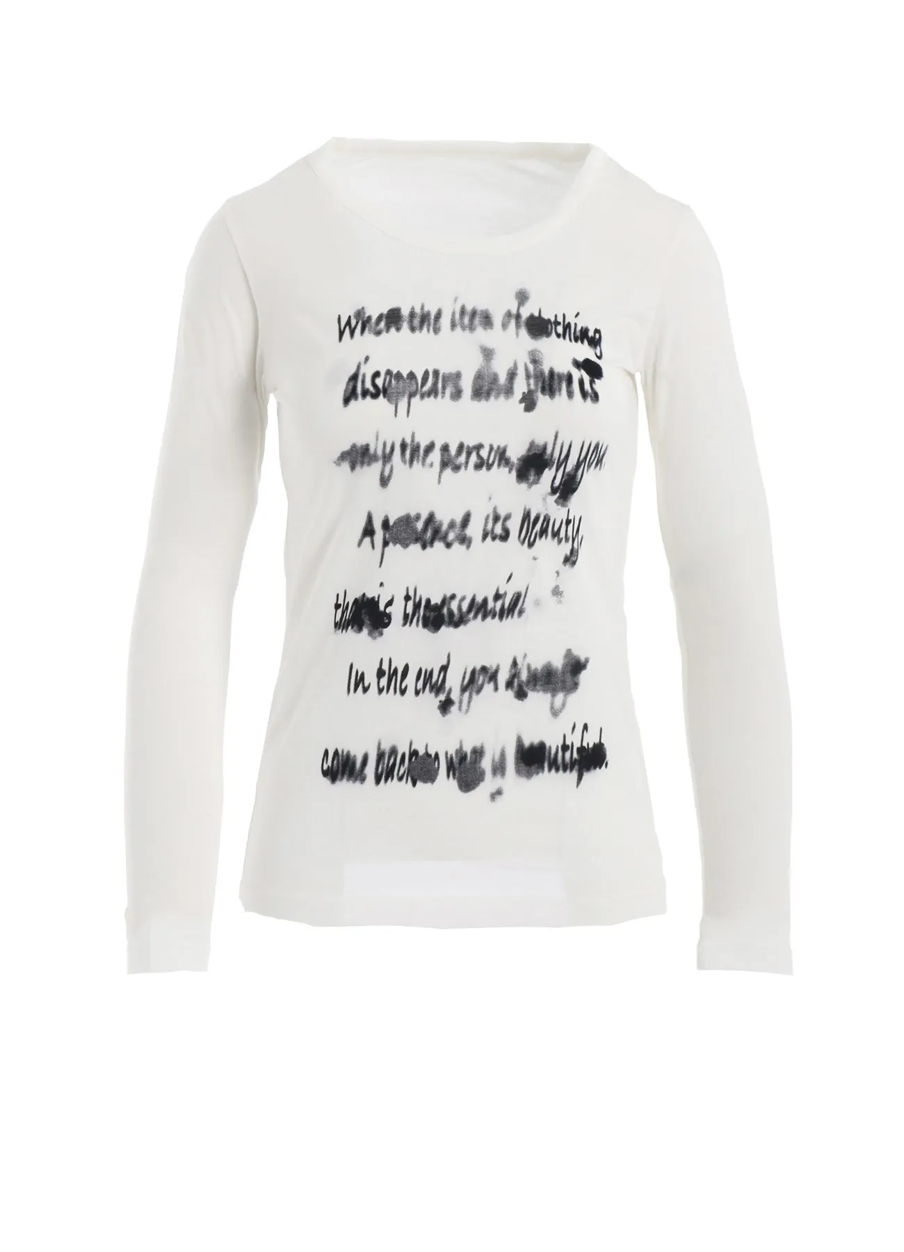 HIGH GAUGE AIRY JERSEY PT LONG SLV T A