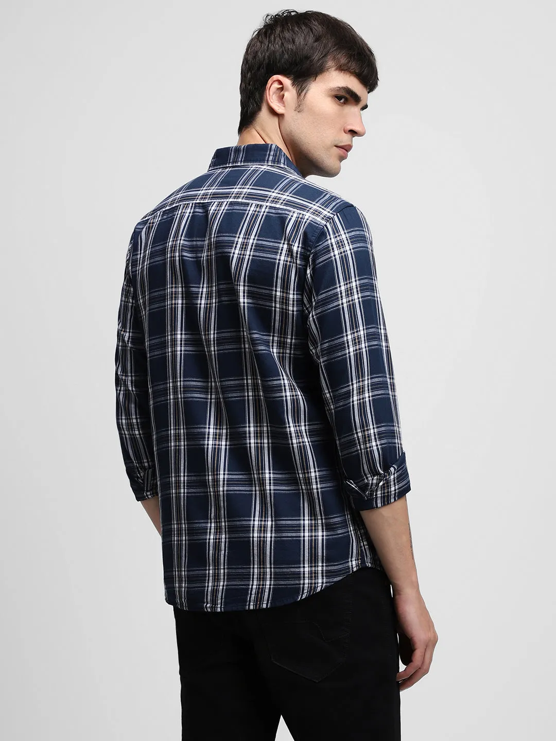 Men's Navy Casual Shirts