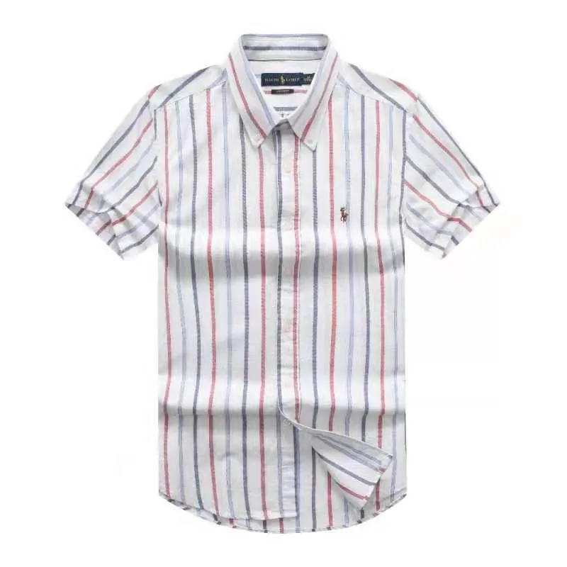PRL White  Stripped Designed Short Sleeve Shirt