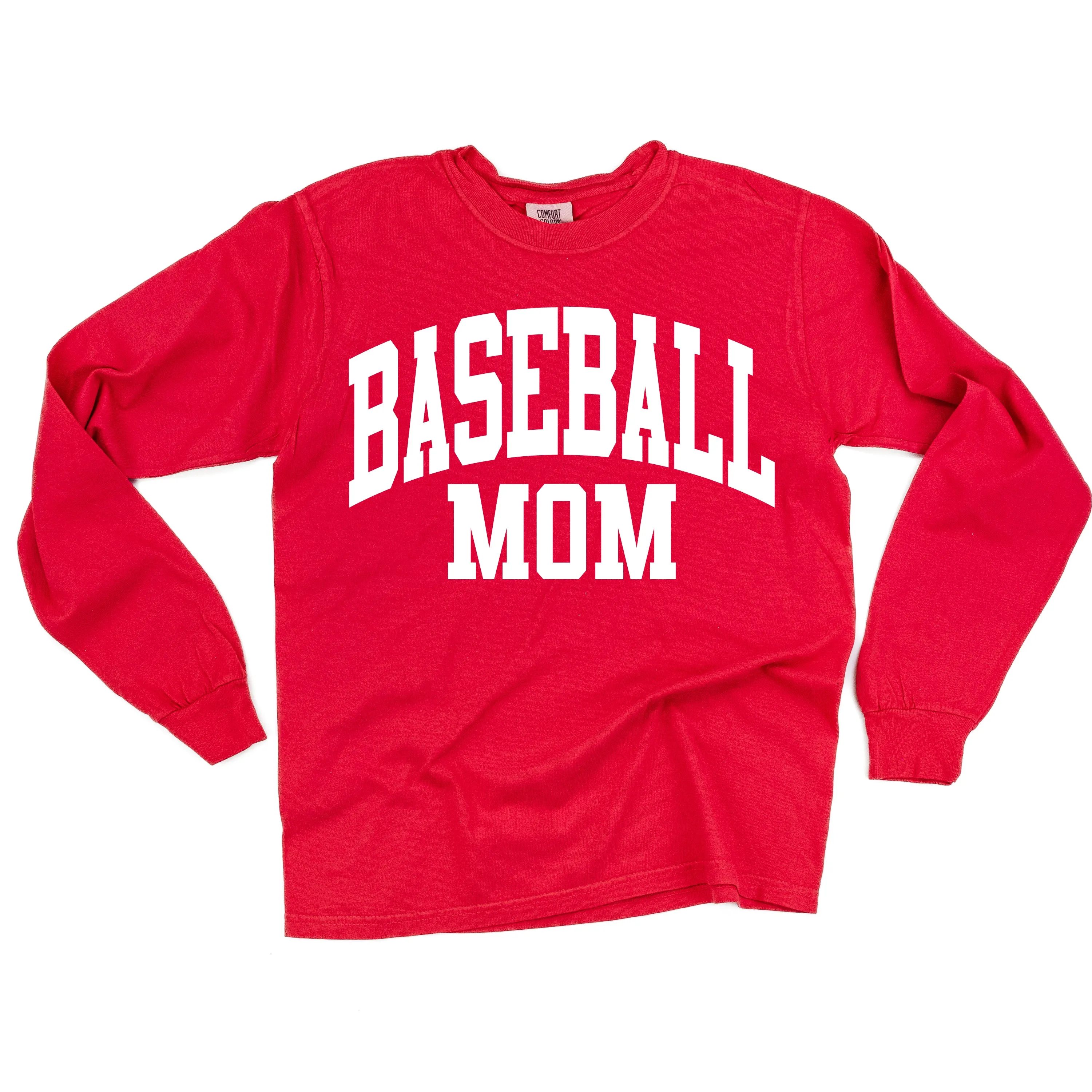 Varsity Style - BASEBALL MOM - LONG SLEEVE COMFORT COLORS TEE